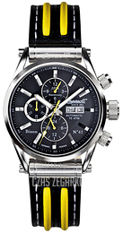 Ingersoll Bison Czarny/Skóra Ø45 mm IN2813BK