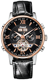 Ingersoll Czarny/Skóra Ø42 mm IN4503RBK