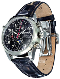 Ingersoll Czarny/Skóra Ø44 mm IN6110BK
