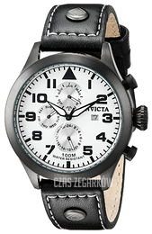 Invicta Specialty Srebrny/Skóra Ø45 mm 0354