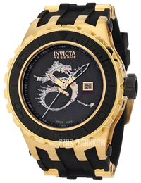 Invicta Reserve Czarny/Pozlacana Ø51 mm 0512