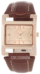 Invicta Angel Różowe złoto/Skóra 0587