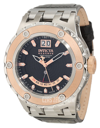 Invicta Subaqua Reserve Czarny/Skóra Ø52 mm 10096