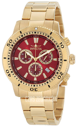 Invicta Specialty Czerwony/Stal w odcieniu złota Ø45 mm 10361