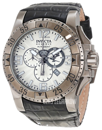 Invicta Excursion Reserve Srebrny/Skóra Ø50 mm 10521