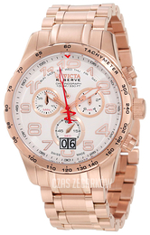 Invicta Reserve Biały/Stal w kolorze różowego złota Ø48 mm 10743