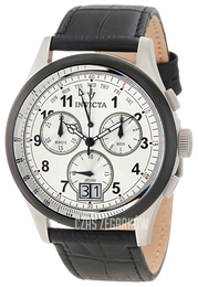 Invicta Vintage Srebrny/Skóra Ø47 mm 10759