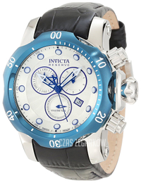 Invicta Venom Srebrny/Skóra Ø46 mm 10823