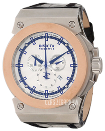 Invicta Akula Reserve Srebrny/Skóra Ø52 mm 10950
