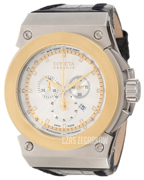 Invicta Akula Reserve Srebrny/Skóra Ø52 mm 10953