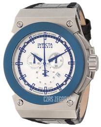 Invicta Akula Reserve Srebrny/Skóra Ø52 mm 10956
