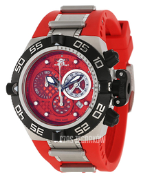 Invicta Subaqua Czerwony/Guma Ø45 mm 11508