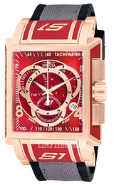 Invicta S1 Rally Czerwony/Guma Ø44 mm 11690