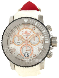 Invicta Sea Hunter Srebrny/Skóra Ø50 mm 12179
