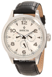 Invicta Vintage Srebrny/Skóra Ø45 mm 12202