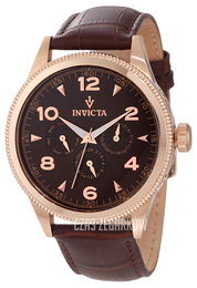 Invicta Vintage Brązowy/Skóra Ø45 mm 12203