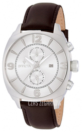 Invicta Vintage Srebrny/Skóra Ø45 mm 12206
