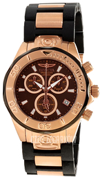 Invicta Pro Diver Brązowy/Stal w kolorze różowego złota Ø47 mm 12395