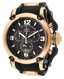 Invicta Russian Diver Czarny/Stal w kolorze różowego złota Ø52 mm 12434