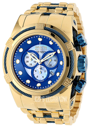 Invicta Bolt Niebieski/Pozlacana Ø51 mm 12756
