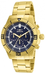 Invicta Specialty Niebieski/Stal w odcieniu złota Ø45 mm 12844