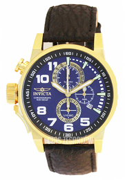 Invicta Force Niebieski/Skóra Ø46 mm 13055