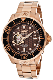 Invicta Pro Diver Brązowy/Stal w kolorze różowego złota Ø47 mm 13713