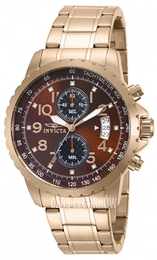 Invicta Specialty Brązowy/Stal w kolorze różowego złota Ø45 mm 13786
