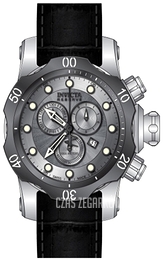 Invicta Venom Reserve Srebrny/Skóra Ø46 mm 13904