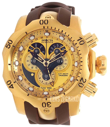Invicta Venom Żółte złoto/Guma Ø53.7 mm 14464