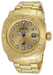 Invicta Pro Diver Żółte złoto/Stal w odcieniu złota Ø48 mm 14485