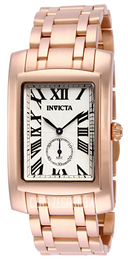 Invicta Cuadro Biały/Stal w kolorze różowego złota 14701
