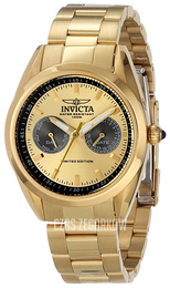 Invicta Speedway Żółte złoto/Stal w odcieniu złota Ø40 mm 14707