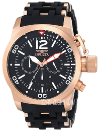 Invicta Sea Spider Czarny/Stal w kolorze różowego złota Ø48 mm 14864