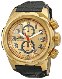 Invicta Pro Diver Żółte złoto/Skóra Ø52 mm 15071
