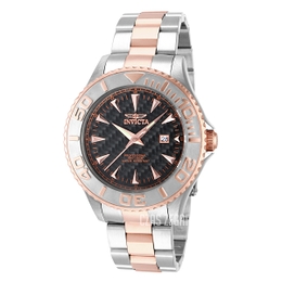 Invicta Pro Diver Czarny/Stal w kolorze różowego złota Ø47 mm 15168