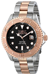 Invicta Pro Diver Czarny/Stal w kolorze różowego złota Ø47 mm 15188