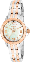 Invicta Biały/Stal w kolorze różowego złota Ø33 mm 15366