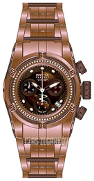 Invicta Bolt Brązowy/Stal w kolorze różowego złota Ø40 mm 15453