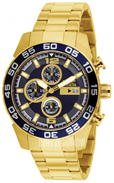 Invicta Specialty Niebieski/Stal w odcieniu złota Ø46 mm 1549