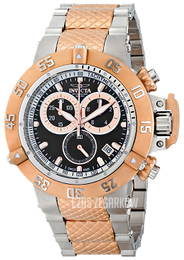 Invicta Subaqua Czarny/Stal w kolorze różowego złota Ø50 mm 15951