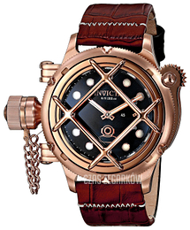Invicta Russian Diver Czarny/Skóra Ø52 mm 16347