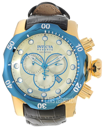 Invicta Venom Srebrny/Skóra Ø53.7 mm 16682