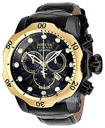 Invicta Reserve Czarny/Skóra Ø53 mm 16683