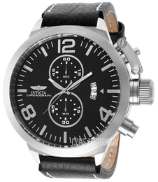 Invicta Corduba Czarny/Skóra Ø52 mm 17066
