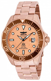 Invicta Pro Diver Różowe złoto/Stal w kolorze różowego złota Ø47 mm 17109