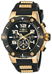 Invicta Speedway Czarny/Stal w odcieniu złota Ø51.5 mm 17200