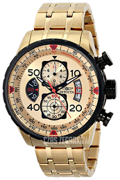 Invicta Aviator Szampański/Stal w odcieniu złota Ø48 mm 17205