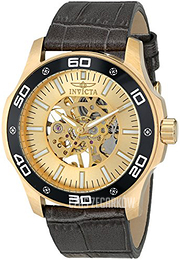 Invicta Specialty Żółte złoto/Skóra Ø45 mm 17262SYB
