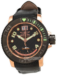 Invicta Sea Czarny/Skóra Ø50 mm 1737